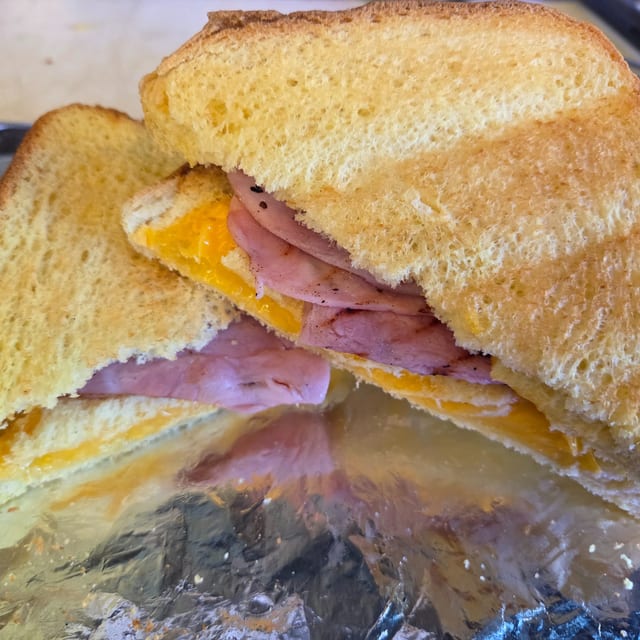 Grilled Ham and Cheese.