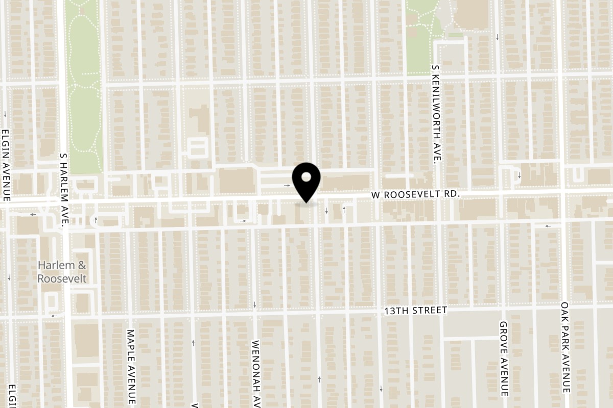 Map showing the location of Brooklyns Berwyn Subs on 7001 Roosevelt Rd in Berwyn